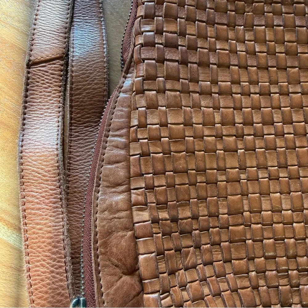 Woven Leather Backpack - Picture 4 of 14